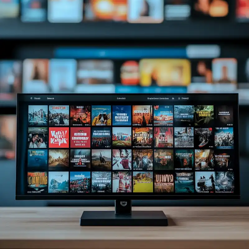 Televizyonda içerik seçim ekranı